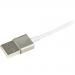 1m Metal Lightning to USB White Cable