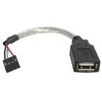 StarTech.com 6in USB 2.0 A Female to Motherboard Cable 8STUSBMBADAPT