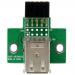 2 Port USB Motherboard Header Adapter