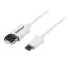 StarTech 1m USB A to Micro B White Cable 8STUSBPAUB1MW