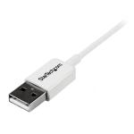 StarTech 2m White Micro USB Cable A to Micro B 8STUSBPAUB2MW