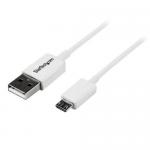 StarTech 0.5m White Micro USB Cable A to Micro B 8STUSBPAUB50CMW