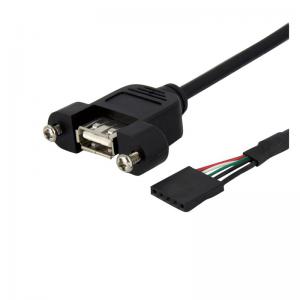 Image of StarTech.com 3ft USB A to Header Panel Mount Adapter 8STUSBPNLAFHD3