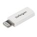 Startech White Apple Lightning to Micro USB 8STUSBUBLTADPW