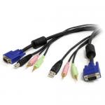 10ft 4in1 USB VGA KVM Audio Cable 8STUSBVGA4N1A10
