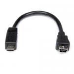 Startech 6in Micro USB to Mini USB Adapter MF Cable 8STUUSBMUSBMF6
