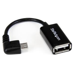 StarTech.com 5in Right Angle Micro USB to USB 8STUUSBOTGRA