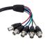 StarTech 1ft Coax HD15 VGA TO 5 BNC Monitor Cable 8STVGABNCMF1