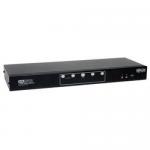 Tripp Lite 4 Port Dual Monitor DVI KVM Switch with Audio and USB 2.0 Hub Cables included 8TLB0042DUA4K