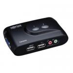 Tripp Lite 2 Port Compact USB KVM Switch with Audio and Cable 8TLB004VUA2KR
