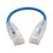 6in Cat6 Gb Snagless Slim UTP Blue Cable