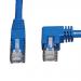 3ft Right Angle Cat6 Blue UTP RJ45 Cable