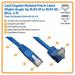 3ft Cat6 Gigabit Up Angle UTP Blue Cable