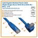 5ft Cat6 Gb Right Angle RJ45 Blue Cable