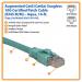 14ft Cat6a 10G Sless Aqua UTP RJ45 Cable