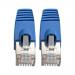 1ft Cat6a 10G Snagless STP Blue Cable