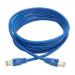 10ft Cat6a 10G STP RJ465 PoE Blue Cable