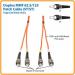16ft Duplex MM 62.5 125 Fibre Cable STST