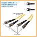 10ft Duplex SM 8.3 125 Fibre Cable STST
