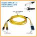 3ft Duplex SM 8.3 125 Fibre Cable LCST
