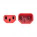 0.91m Red Power Cord C13 to C14 18AWG