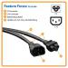 6ft Power Adapter Cord C5 to C14 18AWG
