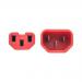 2ft Red Power Cord 15A 14AWG C14 to C15