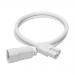 3ft White Power Cord C14 to C15 14AWG