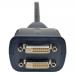 1ft DVI Y Splitter Cable DVI D M to 2x F