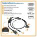 6ft HDMI to VGA Cable LP HD15 3.5mm