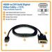 12ft HDMI to DVI Gold Monitor Cable MM