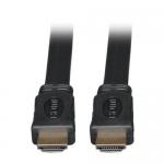 Tripp Lite High Speed HDMI Flat Cable Digital Video with Audio UHD 4K Black 3ft 8TLP568003FL