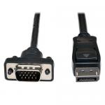 Tripp Lite DisplayPort 1.2 to VGA Active Adapter Cable DP with Latches to HD15 10ft 8TLP581010VGAV2