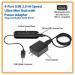 4 Port USB 2.0 Compact Hub Power Adapter