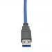 1ft USB 3.0 Panel Mount Type A Cable