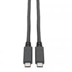 Tripp Lite USB C Cable USB 3.1 Gen 1 5 Gbps 5A Rating Thunderbolt 3 Compatible 3ft 8TLU4200035A
