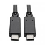 Tripp Lite USB C Cable USB 3.1 Gen 2 5A Rating Thunderbolt 3 Compatible 3ft 8TLU420003G25A