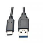 Tripp Lite USB C to USB A Cable USB 3.1 5 Gbps Thunderbolt 3 Compatible 3ft 8TLU428003