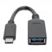 6in USB C to USB A Adapter 5Gbps Black