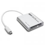 Tripp Lite USB 3.1 Gen 1 USB C Multi Drive Smart Card Flash Memory Media Reader Writer Thunderbolt 3 Compatible 8TLU452003