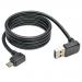3ft USBA to RightAngle USB Micro B Cable