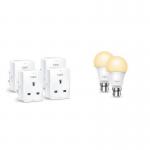 TP-Link Tapo Smart Home Basic Starter Pack 4 Smart Plugs 2 Smart Bulbs 8TP10386537