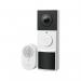 This photo showcases the sleek and modern design of the TP-Link Tapo 2K 3MP Video Doorbell Camera. In this image, the camera is mounted on a door frame, with the TP-Link logo clearly visible on the device. The camera features a wide lens and a built-in microphone, allowing for high-quality video and audio recordings.
