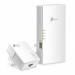 The picture shows a set of TP-Link routers and switches, paired with a TP-Link Gigabit Powerline AX1500 Wi-Fi 6 Kit. The sleek, modern devices feature multiple ports and antennas, creating a strong and reliable network connection. The kit is designed to work seamlessly together, making it easy to set up and use.