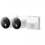 TP-Link 1080p Full HD Tapo Smart Wire-Free Security Cameras 2 Pack 8TPTAPOC400S2