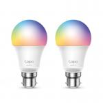 TP Link Smart Multicolour WiFi LED Light Bulb 8.7W White Pack of 2 8TPTAPOL530B2PK