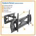 37in to 80in Flat Curved TV Wall Mount