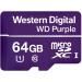 Flash Card 64GB Purple UHS1 MicroSD 8WDD064G1P0A