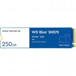 Western Digital Blue 250GB SN570 PCIe G3 M.2 NVMe Internal Solid State Drive 8WDS250G3B0C