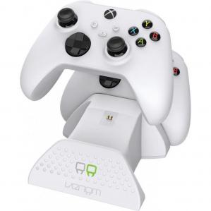 Xbox Series X S White Wireless Controller with Venom Twin Docking